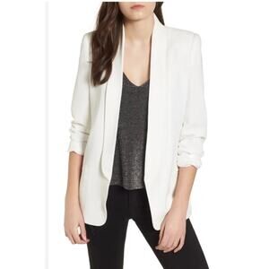 Mural Women's Slouchy Boyfriend White Blazer Size S